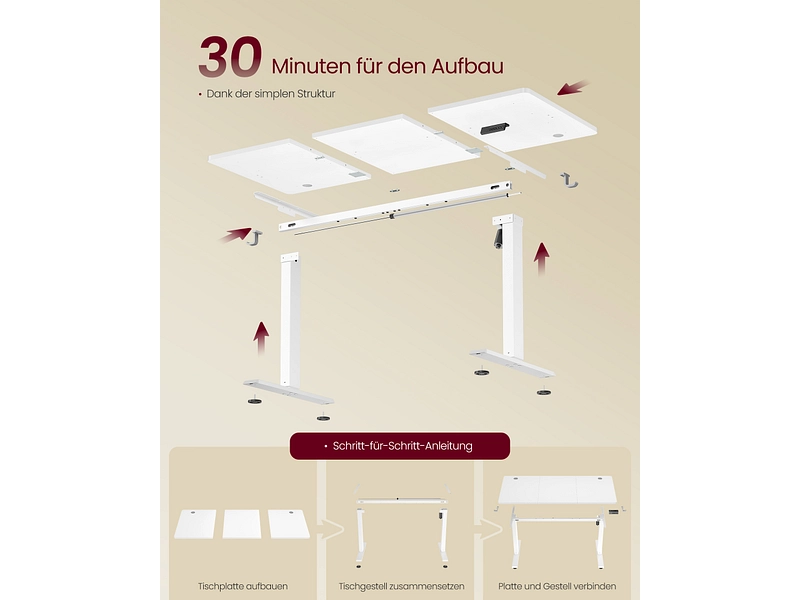 Bureau électrique SONGMICS LIGHTY