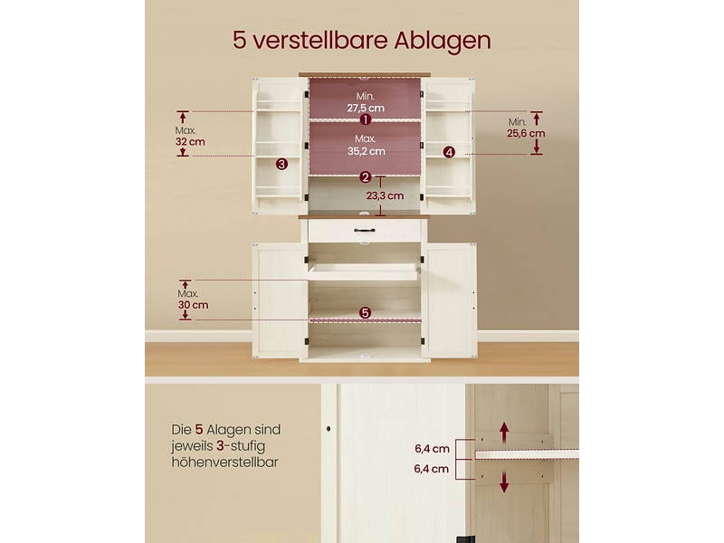 Armoire de rangement SADY blanc Armoire de rangement SADY blanc