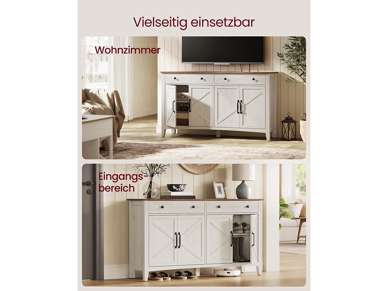 Sideboard SONGMICS SADY 4 Türen 2 Schubladen Sideboard SONGMICS SADY 4 Türen 2 Schubladen
