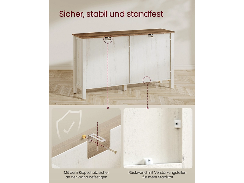 Sideboard SONGMICS SADY 4 Türen 2 Schubladen Sideboard SONGMICS SADY 4 Türen 2 Schubladen