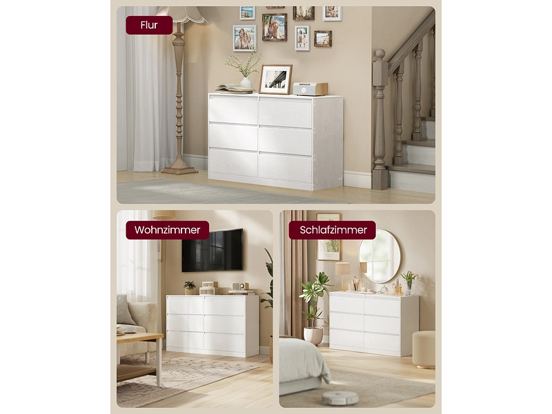 Kommode SONGMICS LIGHTY 6 Schubladen Kommode SONGMICS LIGHTY 6 Schubladen