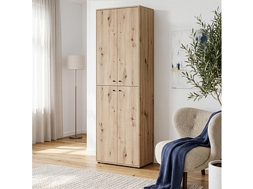 Armoire de rangement TEMPRA 2 chêne artisan