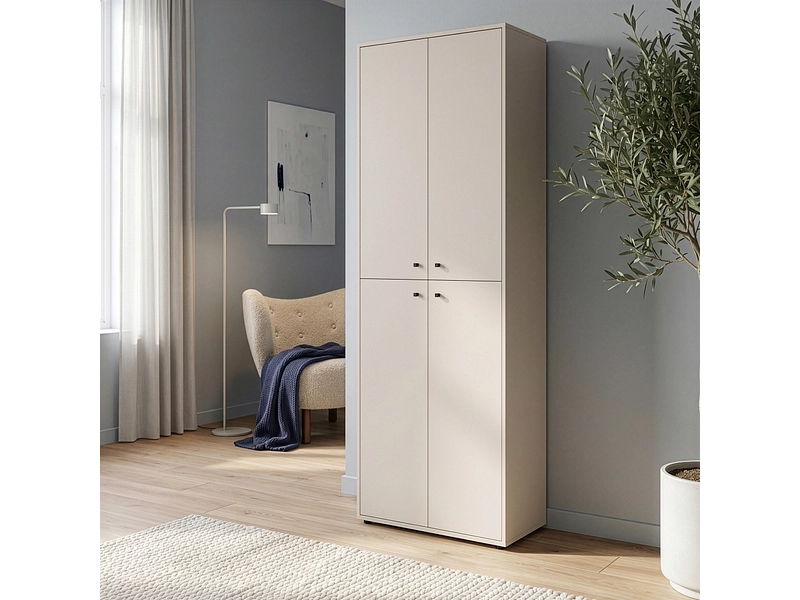 Armoire de rangement TEMPRA 2 sable Armoire de rangement TEMPRA 2 sable