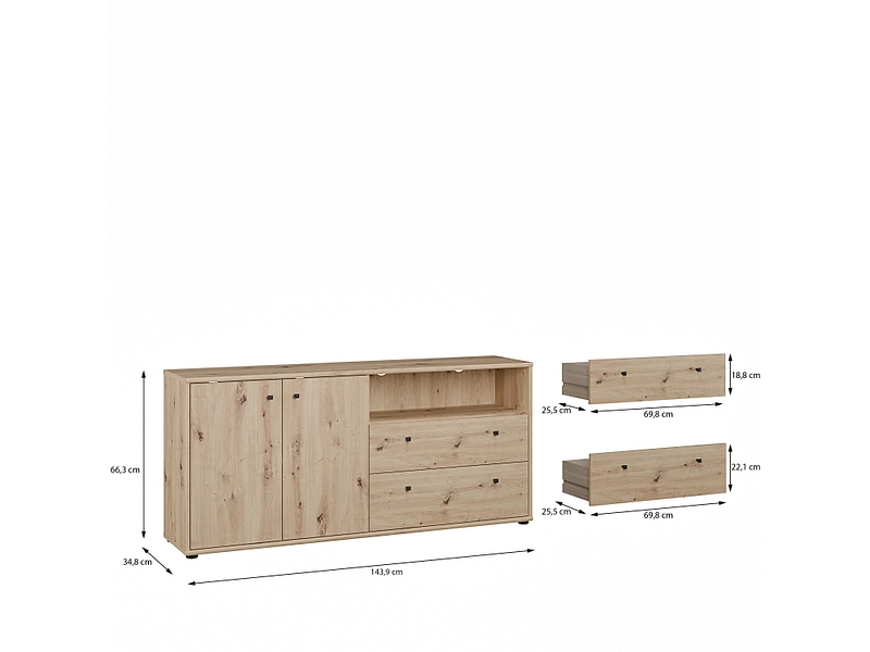 Meuble TV TEMPRA 2