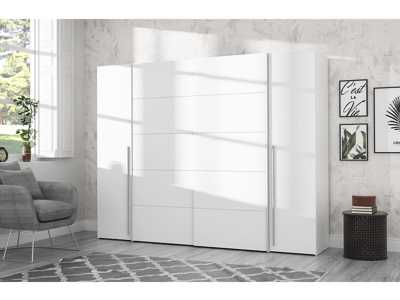Schrank mit beiden Türarten SIENA weiss
