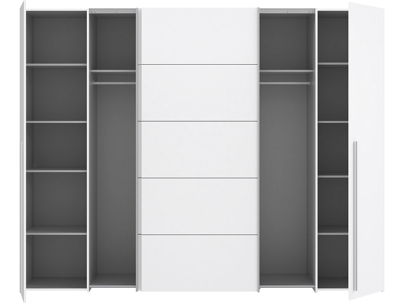 Schrank mit beiden Türarten SIENA weiss