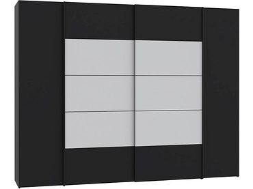 Armoire portes mixtes SIENA noir Armoire portes mixtes SIENA noir