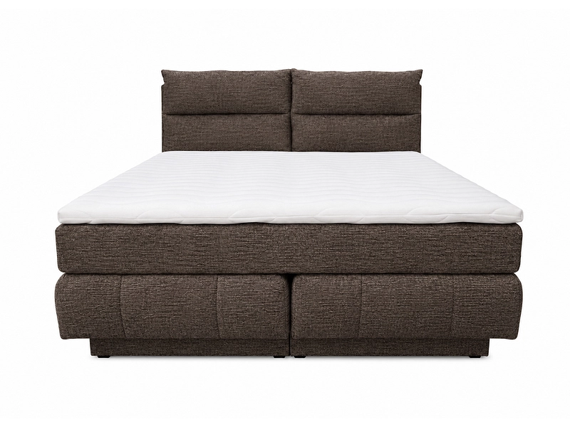 Boxspring KADI brun foncé Boxspring KADI brun foncé