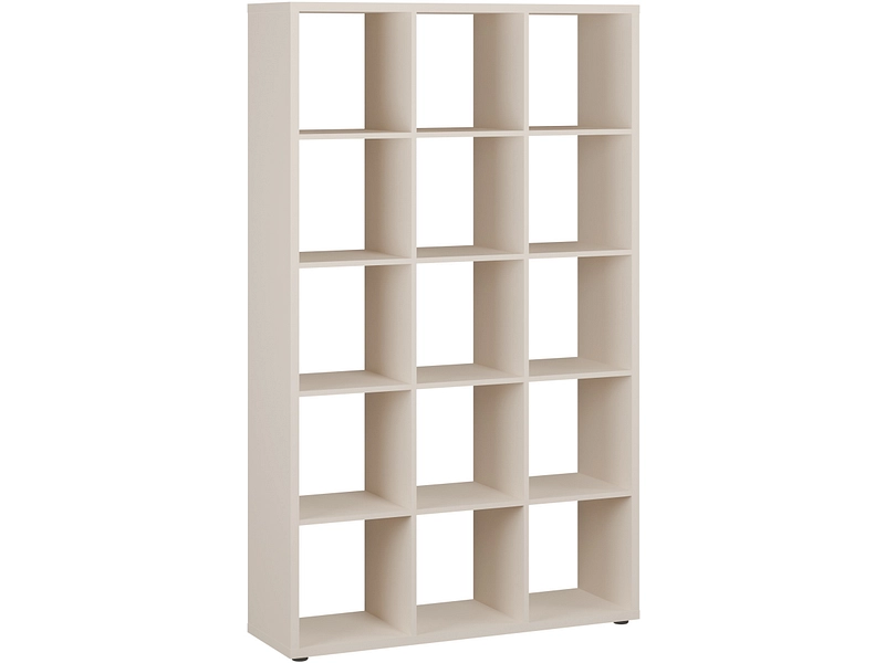 FORTE Standregal "Mauro, Raumteiler, sorgt für Stil und Ordnung" B/H/T ca: 107/176/ 32cm, 5 Fächer, Jedes Fach ist bis zu 5 kg belastbar, Fachgröße 33x33cm