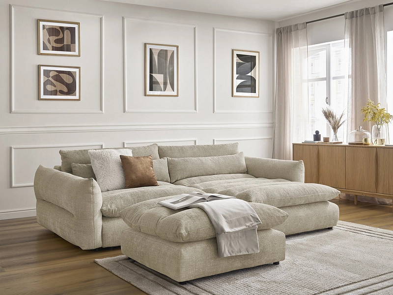Ecksofa mit Hocker BOBOCHIC NEIL