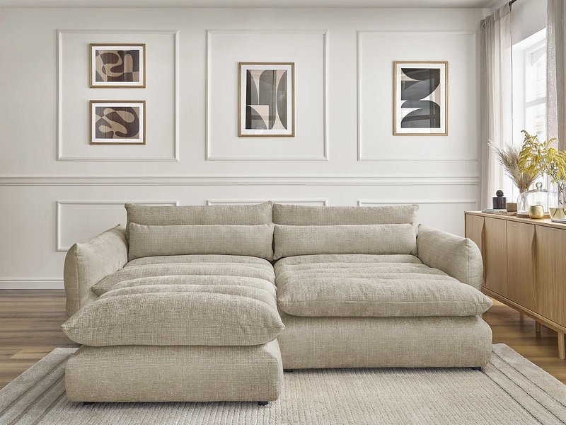 Ecksofa mit Hocker BOBOCHIC NEIL