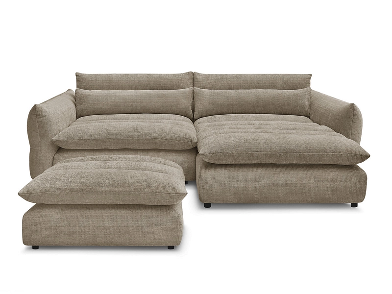 Ecksofa mit Hocker BOBOCHIC NEIL Ecksofa mit Hocker BOBOCHIC NEIL
