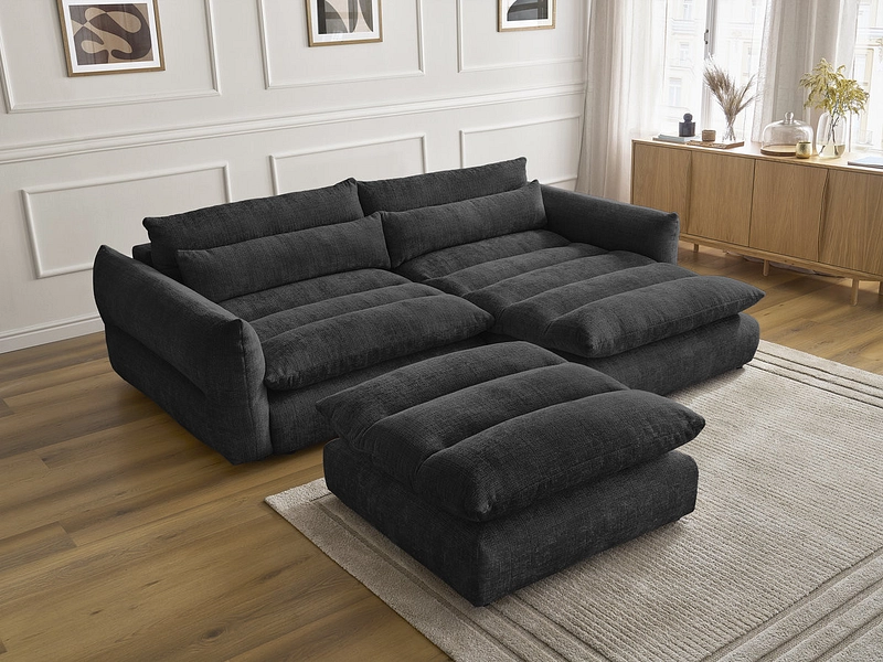 Ecksofa mit Hocker BOBOCHIC NEIL Ecksofa mit Hocker BOBOCHIC NEIL