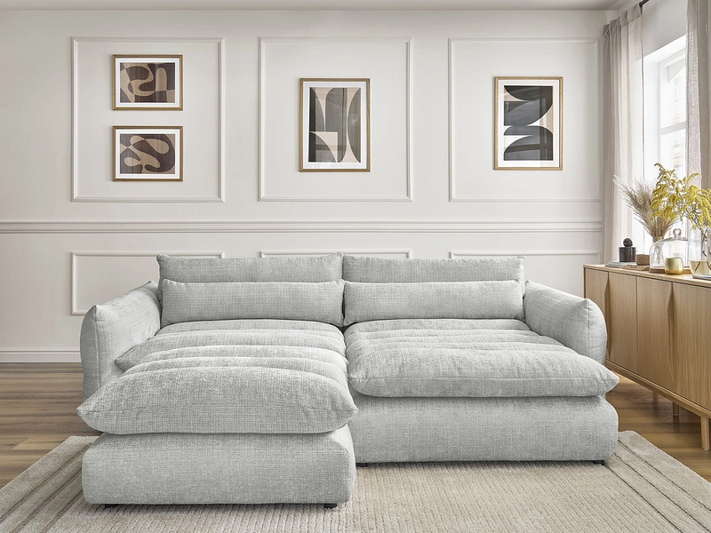 Ecksofa mit Hocker BOBOCHIC NEIL Ecksofa mit Hocker BOBOCHIC NEIL