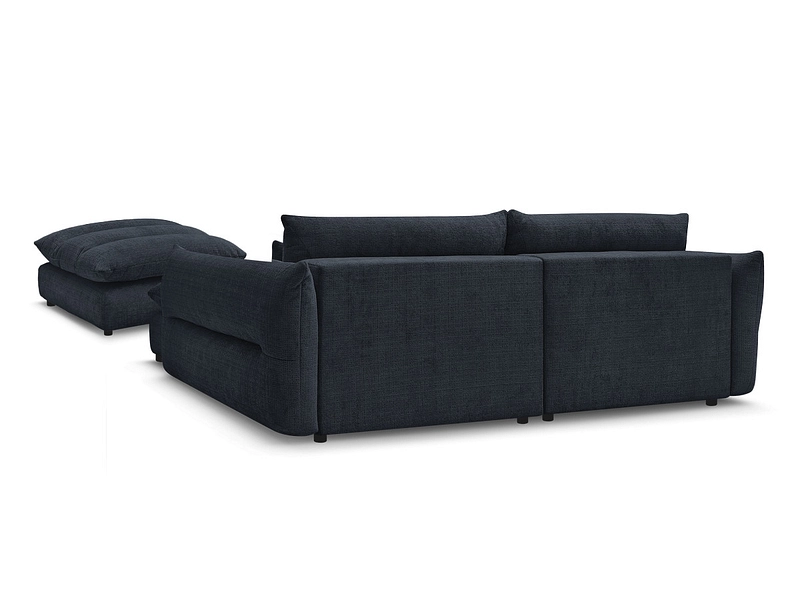 Canapé d'angle avec pouf BOBOCHIC NEIL Canapé d'angle avec pouf BOBOCHIC NEIL