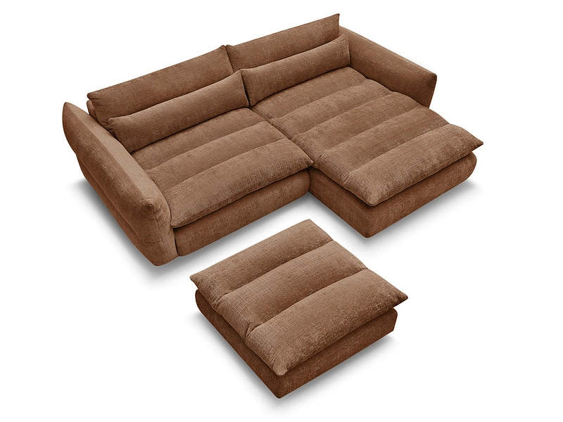 Ecksofa mit Hocker BOBOCHIC NEIL Ecksofa mit Hocker BOBOCHIC NEIL