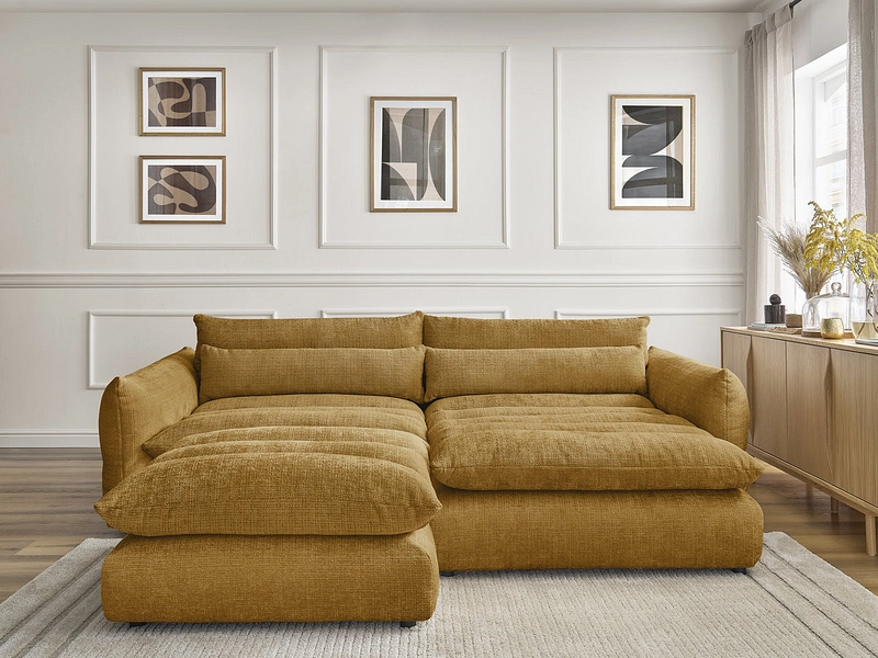 Ecksofa mit Hocker BOBOCHIC NEIL Ecksofa mit Hocker BOBOCHIC NEIL