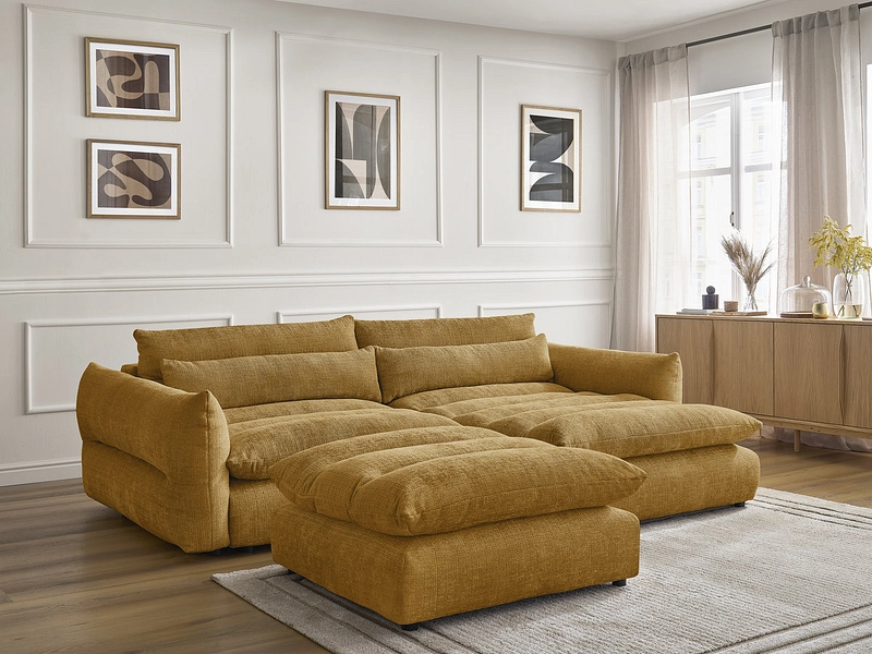 Ecksofa mit Hocker BOBOCHIC NEIL Ecksofa mit Hocker BOBOCHIC NEIL