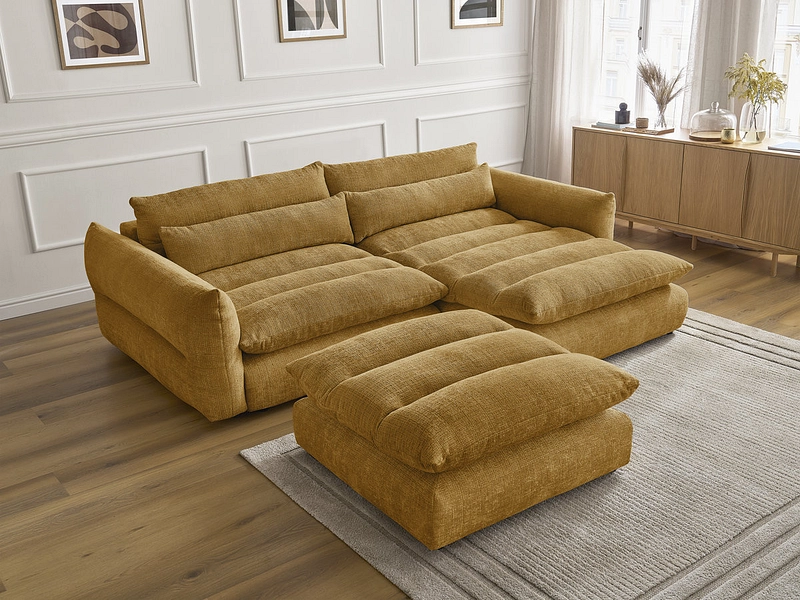 Ecksofa mit Hocker BOBOCHIC NEIL Ecksofa mit Hocker BOBOCHIC NEIL