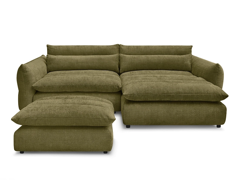 Ecksofa mit Hocker BOBOCHIC NEIL Ecksofa mit Hocker BOBOCHIC NEIL
