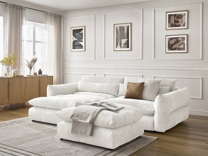 Ecksofa mit Hocker BOBOCHIC NEIL