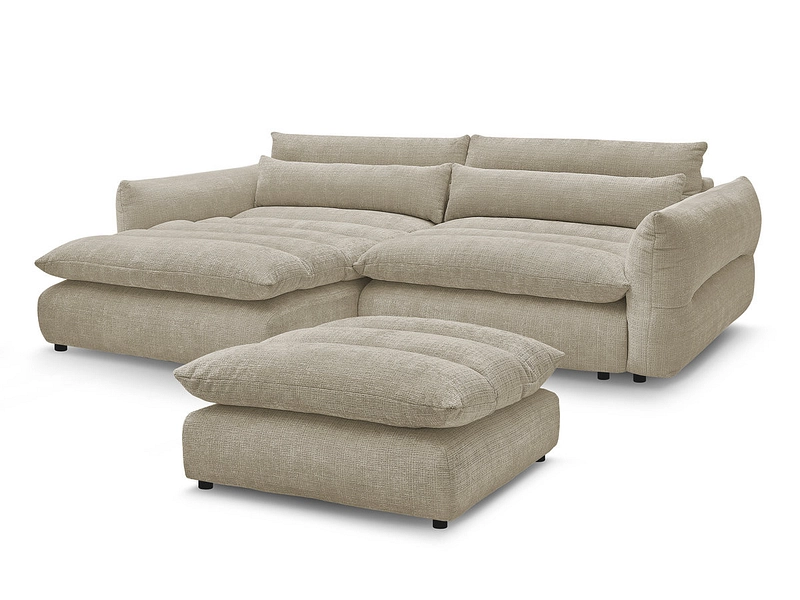 Ecksofa mit Hocker BOBOCHIC NEIL Ecksofa mit Hocker BOBOCHIC NEIL