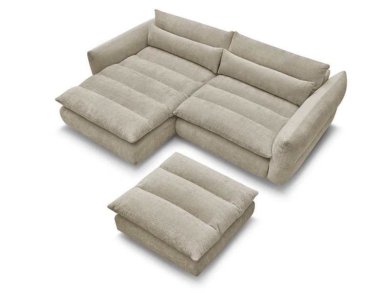 Ecksofa mit Hocker BOBOCHIC NEIL Ecksofa mit Hocker BOBOCHIC NEIL