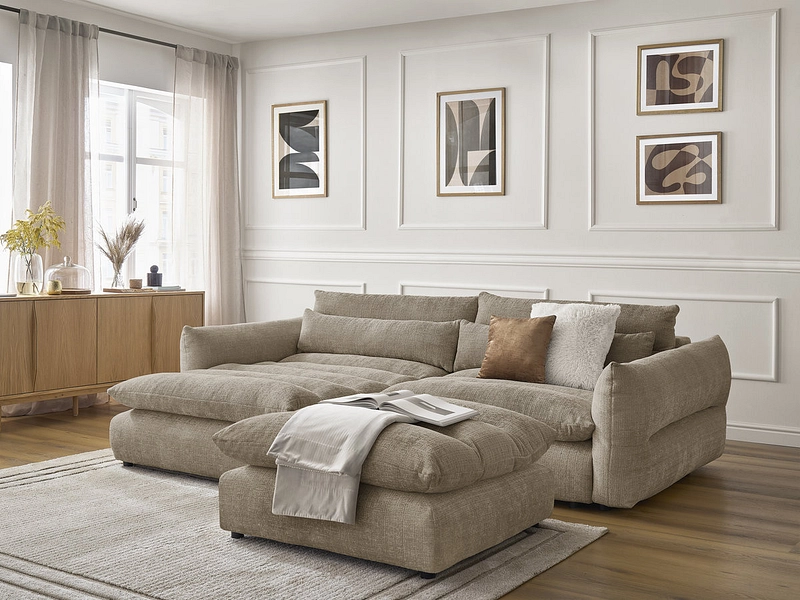 Ecksofa mit Hocker BOBOCHIC NEIL