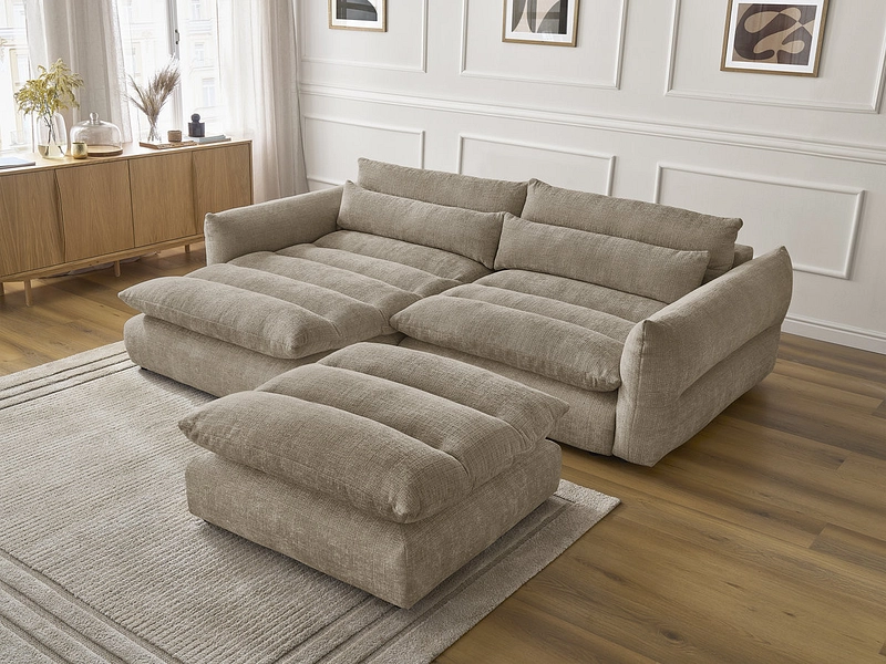Ecksofa mit Hocker BOBOCHIC NEIL