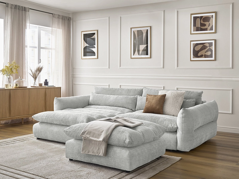 Ecksofa mit Hocker BOBOCHIC NEIL