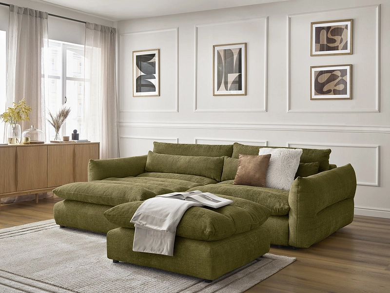 Ecksofa mit Hocker BOBOCHIC NEIL
