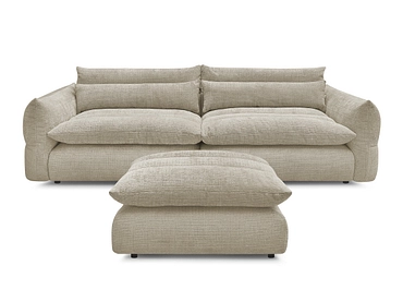 3er Sofa mit Hocker BOBOCHIC NEIL