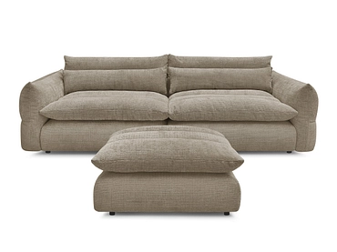 3er Sofa mit Hocker BOBOCHIC NEIL