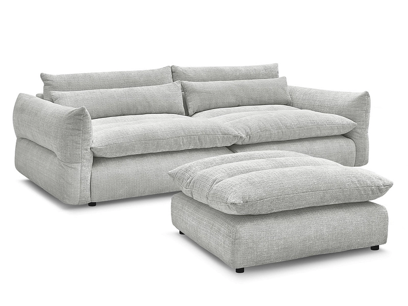3er Sofa mit Hocker BOBOCHIC NEIL 3er Sofa mit Hocker BOBOCHIC NEIL