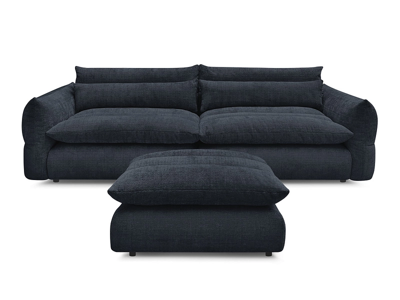3er Sofa mit Hocker BOBOCHIC NEIL 3er Sofa mit Hocker BOBOCHIC NEIL