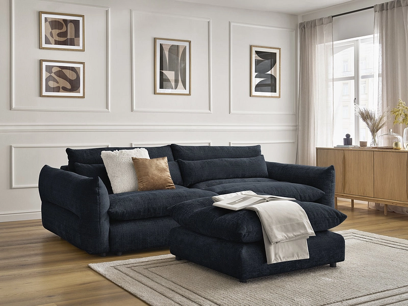3er Sofa mit Hocker BOBOCHIC NEIL 3er Sofa mit Hocker BOBOCHIC NEIL