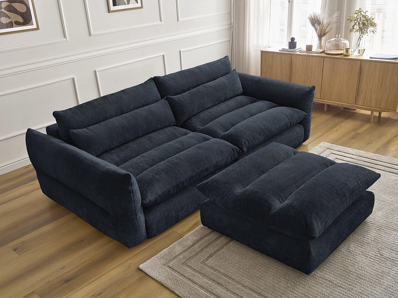 3er Sofa mit Hocker BOBOCHIC NEIL 3er Sofa mit Hocker BOBOCHIC NEIL