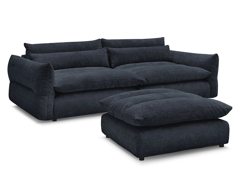 3er Sofa mit Hocker BOBOCHIC NEIL 3er Sofa mit Hocker BOBOCHIC NEIL