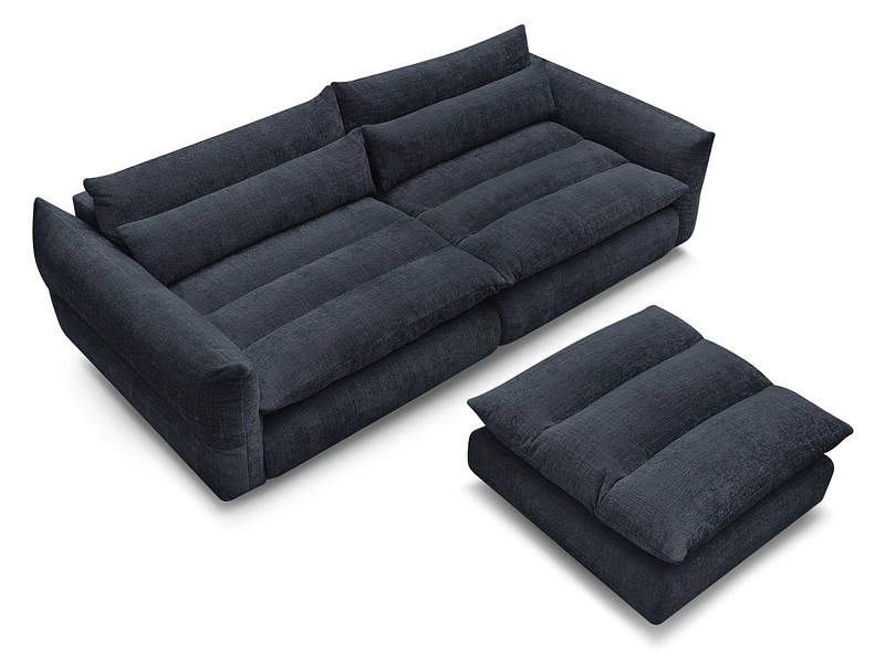 3er Sofa mit Hocker BOBOCHIC NEIL 3er Sofa mit Hocker BOBOCHIC NEIL