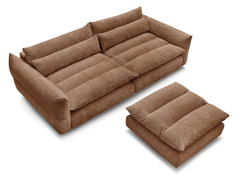 3er Sofa mit Hocker BOBOCHIC NEIL 3er Sofa mit Hocker BOBOCHIC NEIL