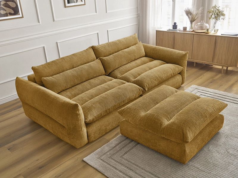 3er Sofa mit Hocker BOBOCHIC NEIL 3er Sofa mit Hocker BOBOCHIC NEIL