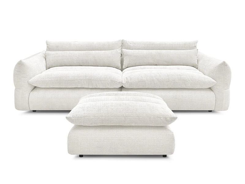 3er Sofa mit Hocker BOBOCHIC NEIL 3er Sofa mit Hocker BOBOCHIC NEIL
