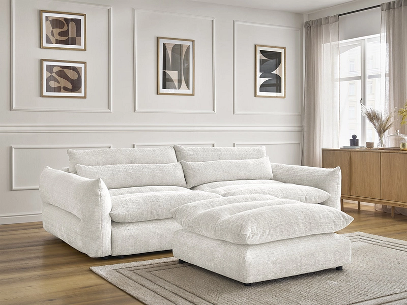 3er Sofa mit Hocker BOBOCHIC NEIL 3er Sofa mit Hocker BOBOCHIC NEIL