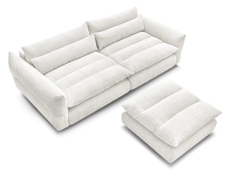 3er Sofa mit Hocker BOBOCHIC NEIL 3er Sofa mit Hocker BOBOCHIC NEIL