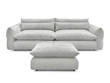 3er Sofa mit Hocker BOBOCHIC NEIL