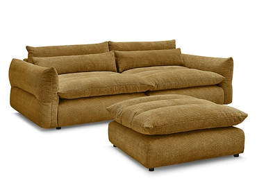 3er Sofa mit Hocker BOBOCHIC NEIL