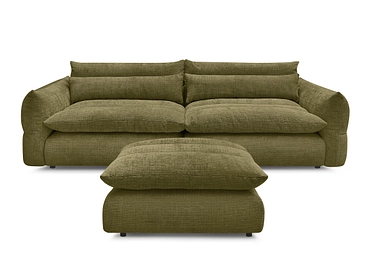 3er Sofa mit Hocker BOBOCHIC NEIL