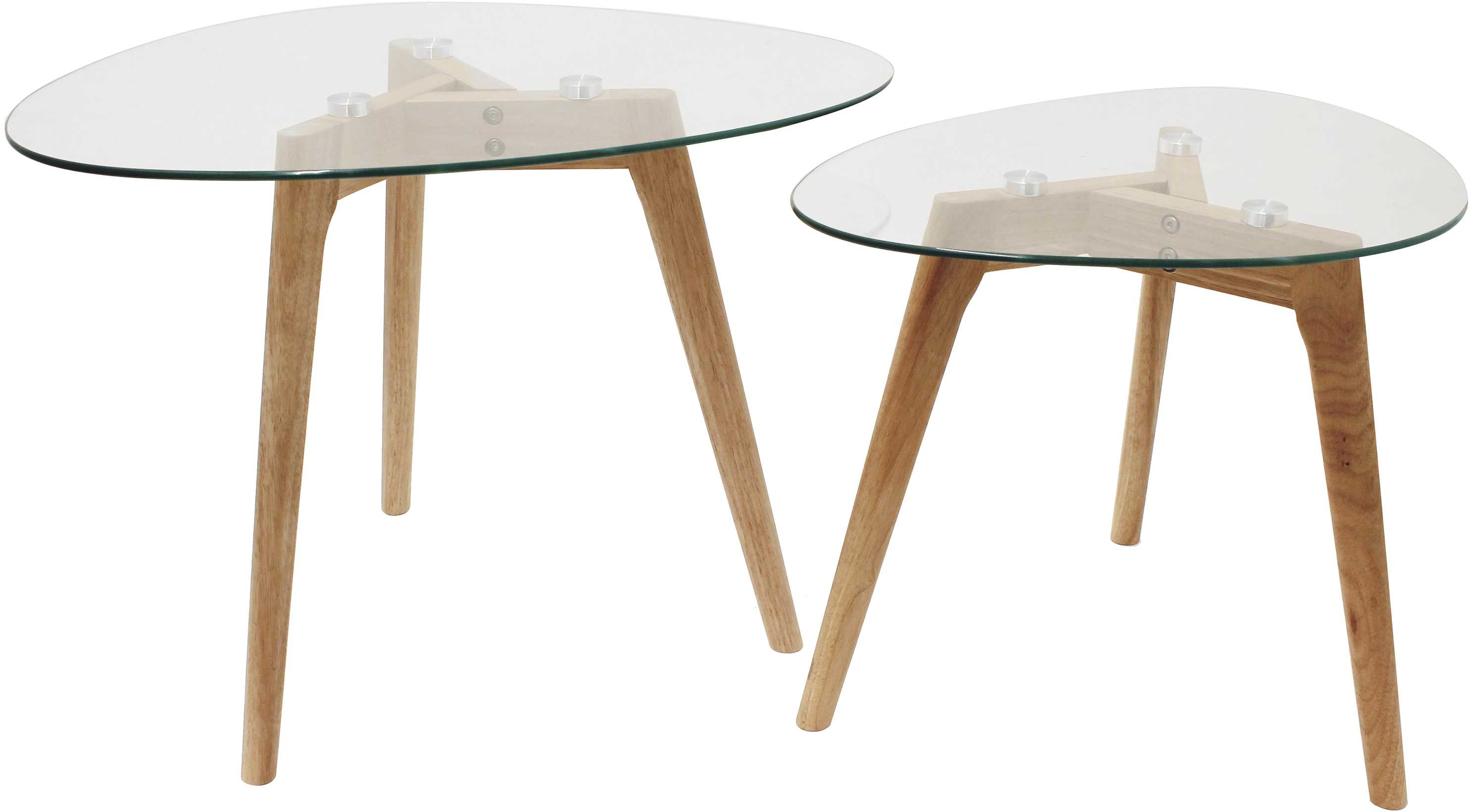 HOME DECO FACTORY Set 2 table d'appoint GALET HOME DECO FACTORY Set 2 table d'appoint GALET