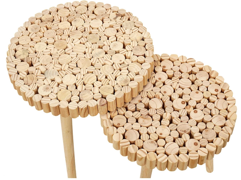 HOME DECO FACTORY Set 2 table d'appoint RONDIN HOME DECO FACTORY Set 2 table d'appoint RONDIN
