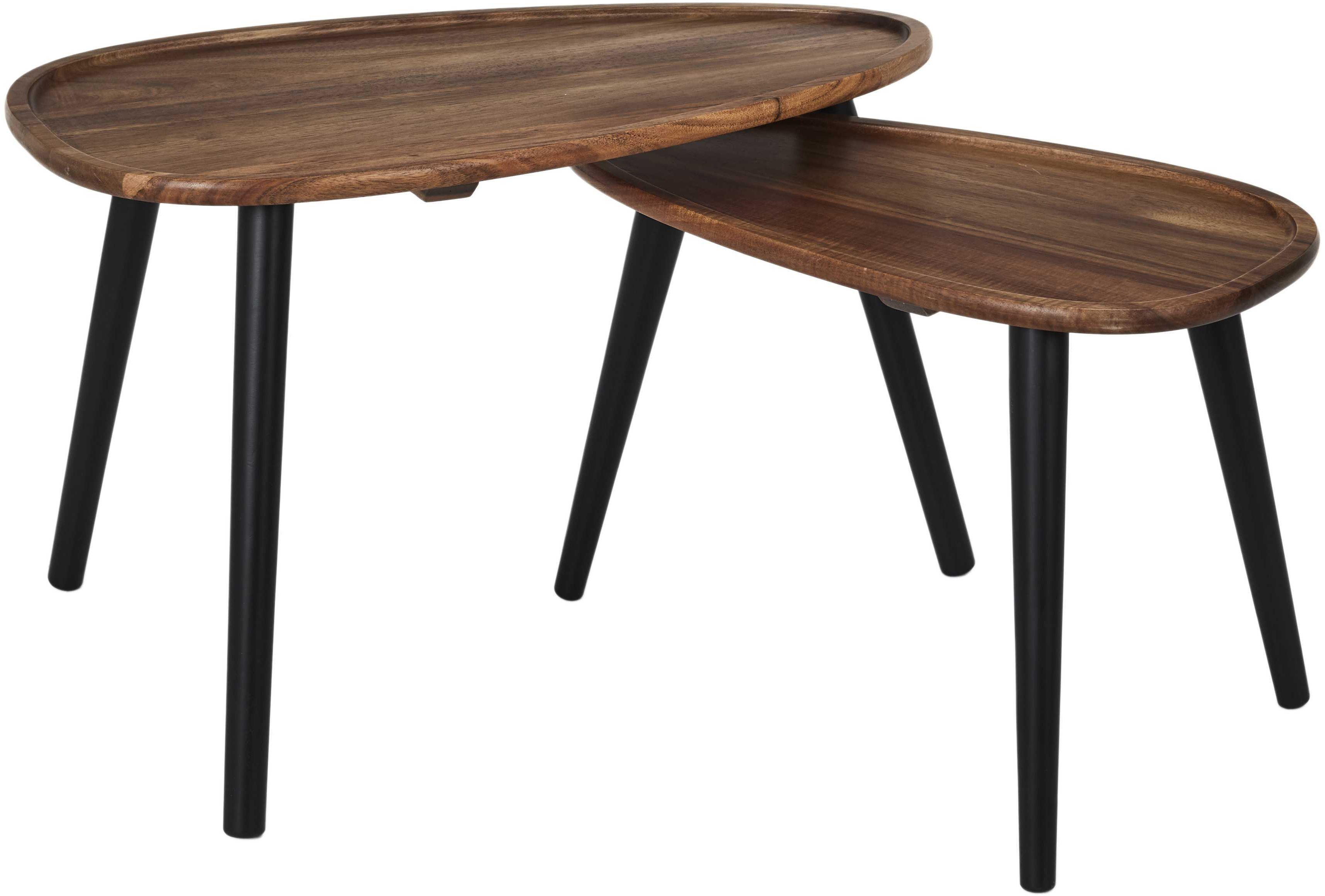 HOME DECO FACTORY Set 2 table d'appoint KLAUS